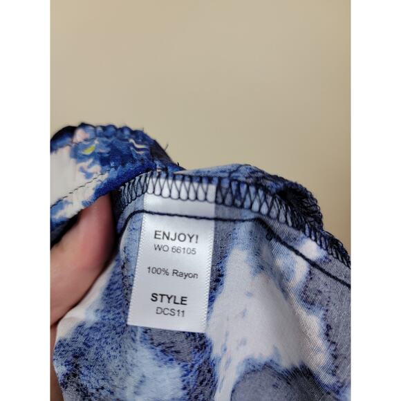 Michael Stars New With Tag Size Medium Flat Front Shorts Blue & White "Cloud" - Picture 5 of 5